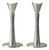 Swedish Pewter Candlesticks from GAB Guldsmedsaktiebolaget, 1940s, Set of 2 For Sale