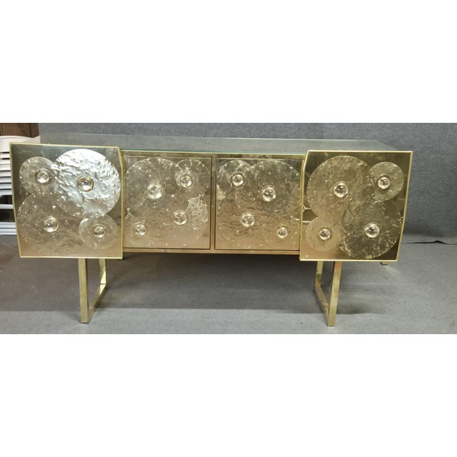 Not Yet Made - Made To Order Brass and Murano Glass Sideboard from Justfurnituress For Sale - Image 5 of 18