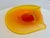 1970s Orange Art Glass Bowl Hand-Blown Mid-Century Modern Italy 1970s Murano For Sale - Image 5 of 7