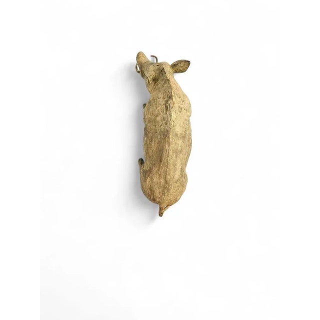 Mid-Century Modern Spanish Bronze Wild Boar Sculpture, 1950s For Sale - Image 6 of 10