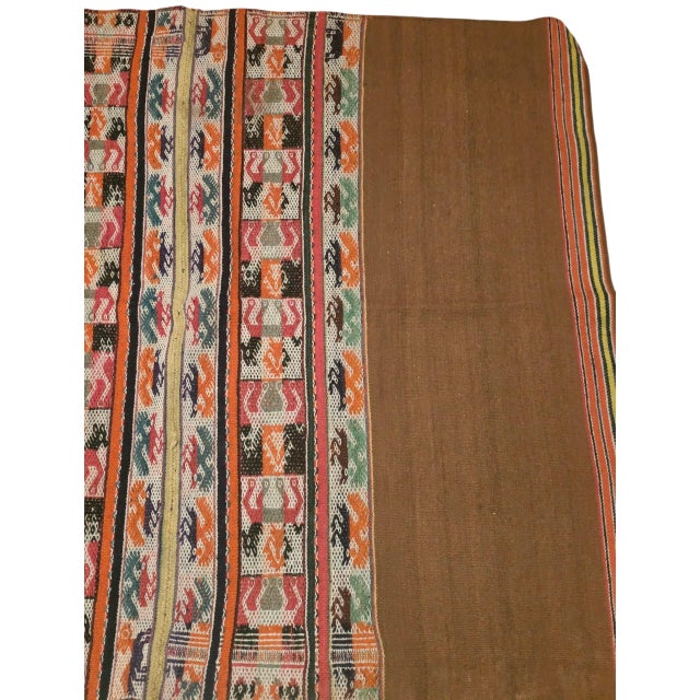 Antique Andean Handwoven Textile Art With Intricate Figural & Geometric Motifs For Sale - Image 4 of 4