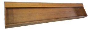 Long Danish Floating Teak Sideboard with Lights, 1960s