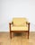 Classic PRL vintage loft armchair from the 1970s in yellow, cream, and gold colours. Iconic Vintage Armchair from the...