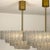 Large Glass Brass Light Fixtures from Doria, Germany, 1969, Set of 3 For Sale - Image 10 of 18