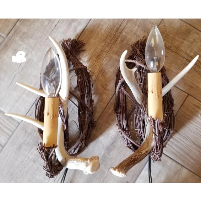 Antler and Twig Wall Sconces For Sale - Image 11 of 11