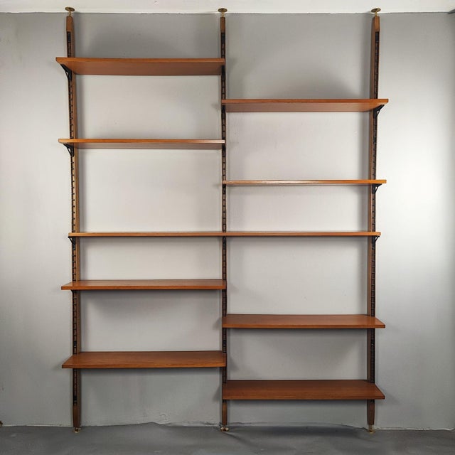 Swedish Cielo Terra Teak Bookcases, Italian Design from the 1960s For Sale - Image 6 of 11
