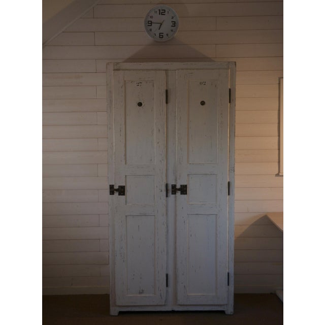 White Wooden Cabinet, 1950s For Sale - Image 12 of 16