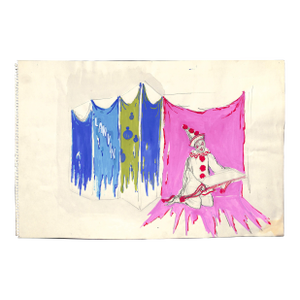 Lanvin of Paris Original Circa 1950s Advertising Watercolor Artwork