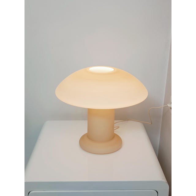 Glass Mushroom Lamp from Hustadt Leuchten, 1980s For Sale - Image 7 of 10