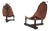 Vintage Saddle Leather Lounge Chairs, Brazil, 1960s, Set of 2 For Sale