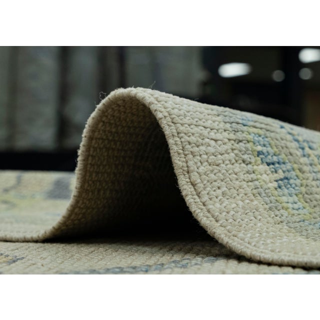 Textile Turkish Oushak Rug 5'1" x 9'11" #18036 For Sale - Image 7 of 8