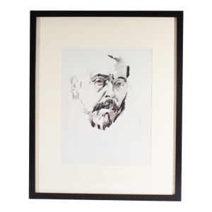 Charcoal Portrait Drawing of a Man by James Bruch