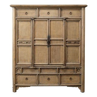 Vintage Storage Cabinet - Six Drawers - Weathered Natural For Sale