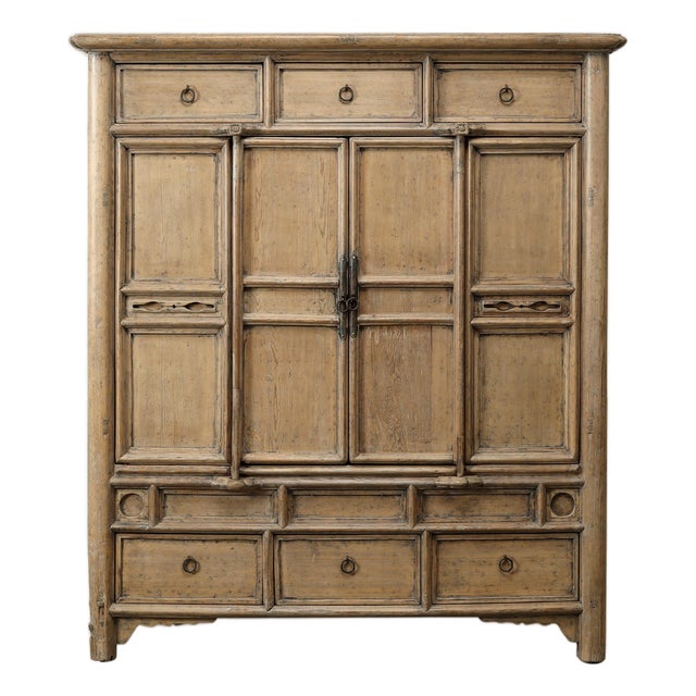 Vintage Storage Cabinet - Six Drawers - Weathered Natural For Sale