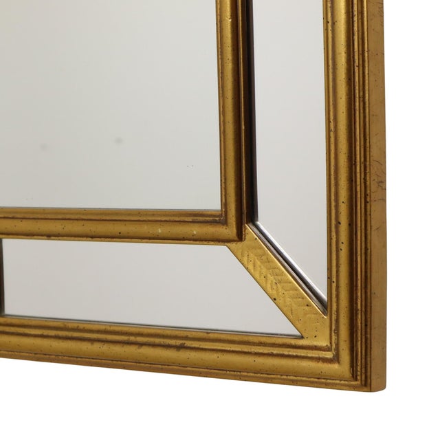 Gold Hollywood Regency Gilt Arch Mirror from Deknudt, 1970s For Sale - Image 8 of 17