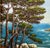 Impressionist Rene Dulieu Coastal Scene Of The French Riviera C. 1960 Painting For Sale - Image 3 of 7