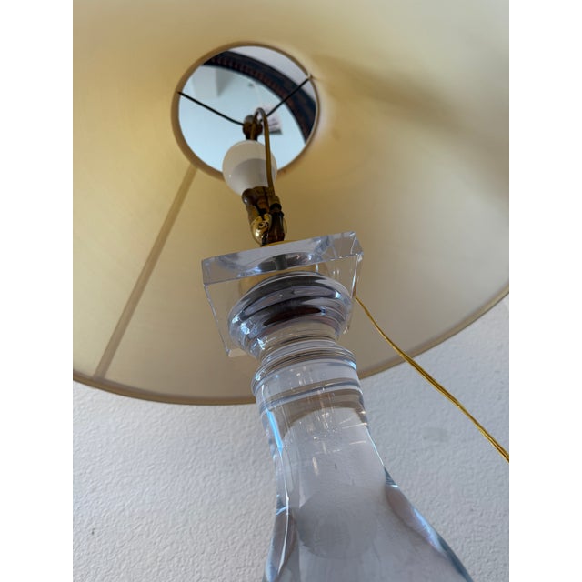 Vintage Crystal Baluster Table Lamps - a Pair For Sale In San Francisco - Image 6 of 13