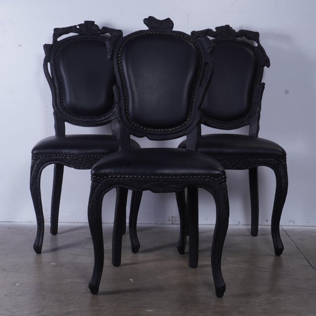 Moooi Smoke Chairs by Maarten Baas, Set of 3 For Sale - Image 18 of 18