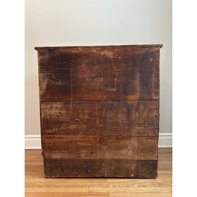 1700’s Early American Pine Large Mule Chest W/ Lift Top For Sale - Image 12 of 12
