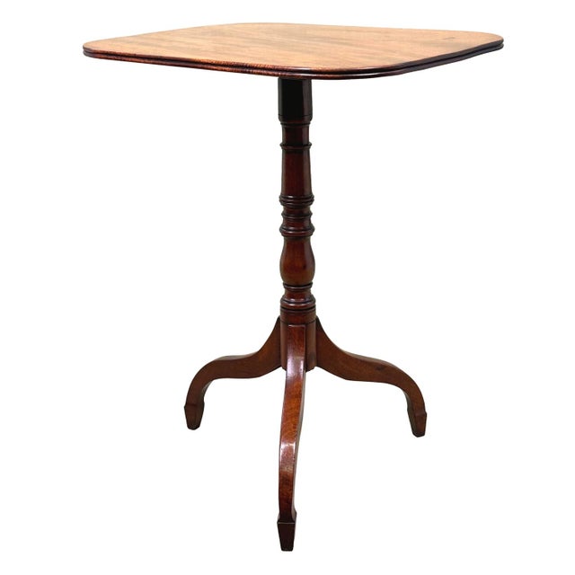 Regency Mahogany Tilt Top Rectangular Wine Table, 1820 For Sale - Image 11 of 11