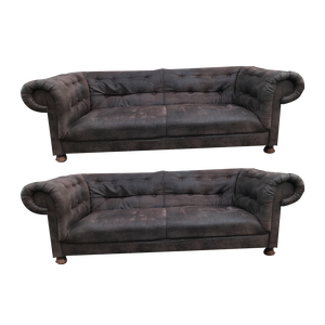 Set of Chesterfield Sofas, 1990s