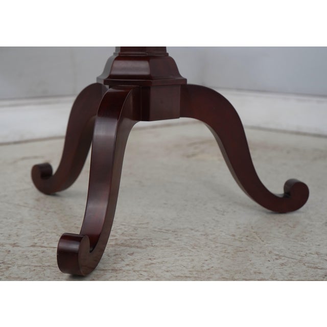 Kindel Furniture Kindel Inlaid Mahogany Neoclassical Hexagon End Table For Sale - Image 4 of 14