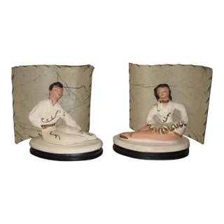 Mid-Century Dancer Table Lamps - Set of 2 For Sale
