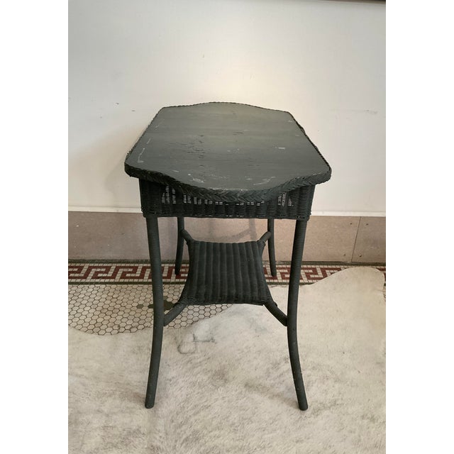 Rustic Antique Paper Weave Table, 1930's For Sale - Image 3 of 18