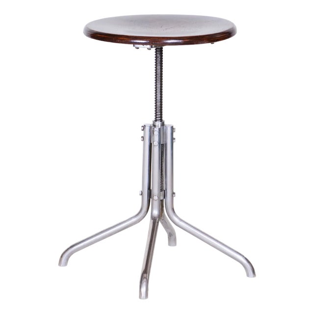 Beech Swivel Piano Stool attributed to Mücke Melder, 1930s For Sale