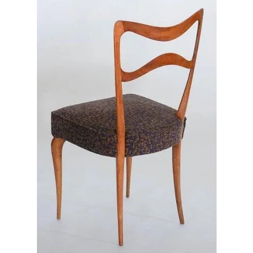 Wood Armonia Walnut Dining Chair by Silvio Piattelli For Sale - Image 7 of 13