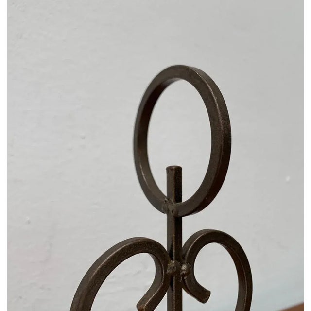 Danish Candleholder in Metal and Glass, 1960s For Sale - Image 12 of 13