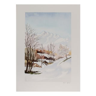 Daniel Lanoux, View in the Alps Landscape, Print For Sale