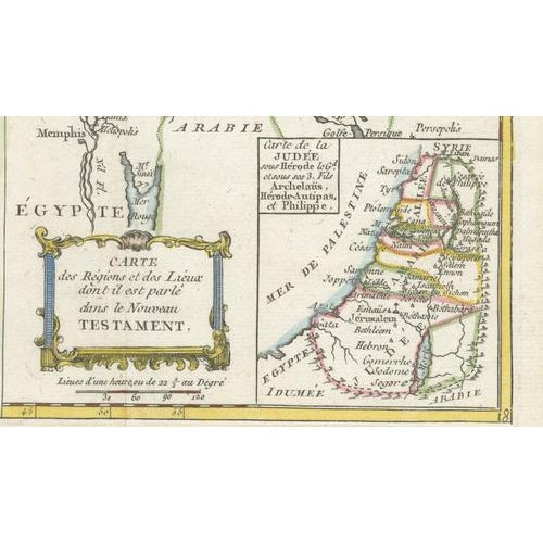 Late 18th Century New Testament Holy Land Map with Jerusalem Plan, 1779 For Sale - Image 5 of 9