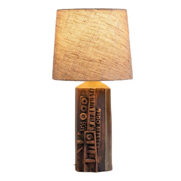Sculptural Kennegie Ceramic Lamp by Peter Ellery for Tremaen For Sale