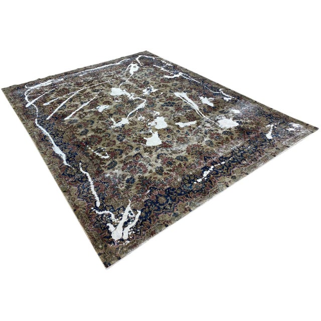 Vintage Middle Eastern Hand-Knotted Rug For Sale - Image 3 of 9