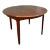 Teak Round Dining Table With Fold-Down Ladder Leg by Henning Kjaernulf For Sale