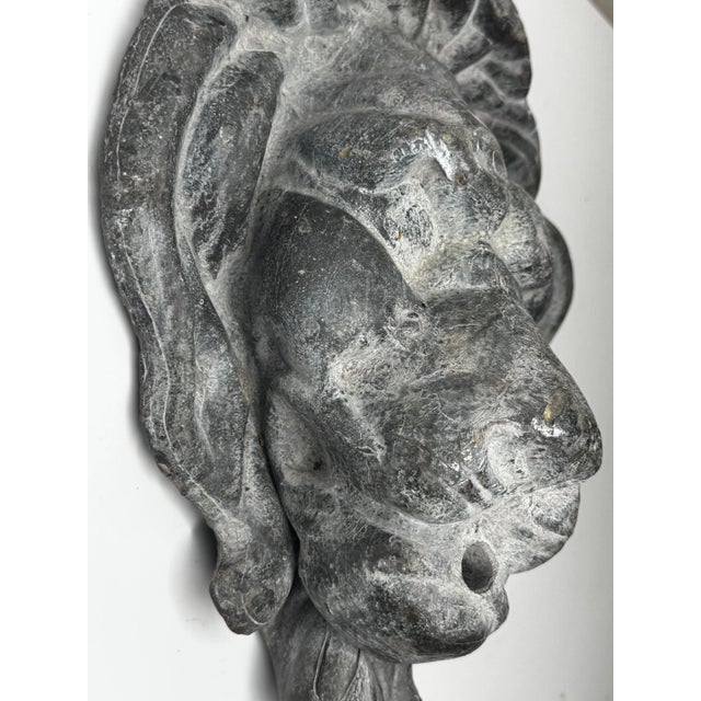 Late 19th Century Victorian Renaissance Revival Lion Fountain Outdoor Spout Finial Sculpture British, Circa 1890 For Sale - Image 5 of 16