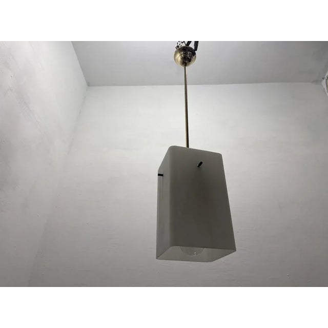 Opaline Glass Pendant Light from Stilnovo, 1950s For Sale - Image 7 of 11