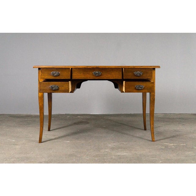 Art Nouveau Desk in Oak For Sale - Image 3 of 18