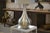 Gray Vintage Table Lamp in Brushed Aluminum, 1970s For Sale - Image 8 of 10
