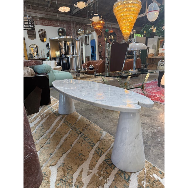Angelo Mangiarotti “Eros” White Marble Coffee Table, Italy, 1970s For Sale - Image 9 of 10