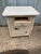 Wood Antique Early American Primitive Style Off White Painted Ice Box Table For Sale - Image 7 of 12