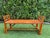 Late 20th Century Vintage 54” Split Bamboo Hall Bench With Woven Cane Ends For Sale - Image 5 of 12