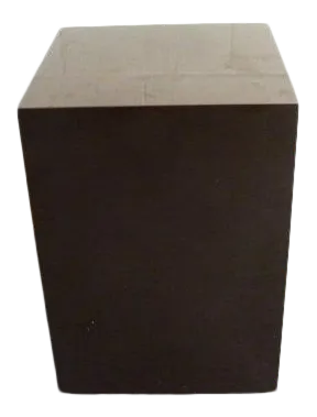Mid Century Modern Vintage Cube Accent Table Dark Brown