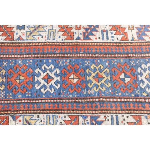 Antique Kazak Rug 3'7'' x 6'9'' For Sale - Image 11 of 12