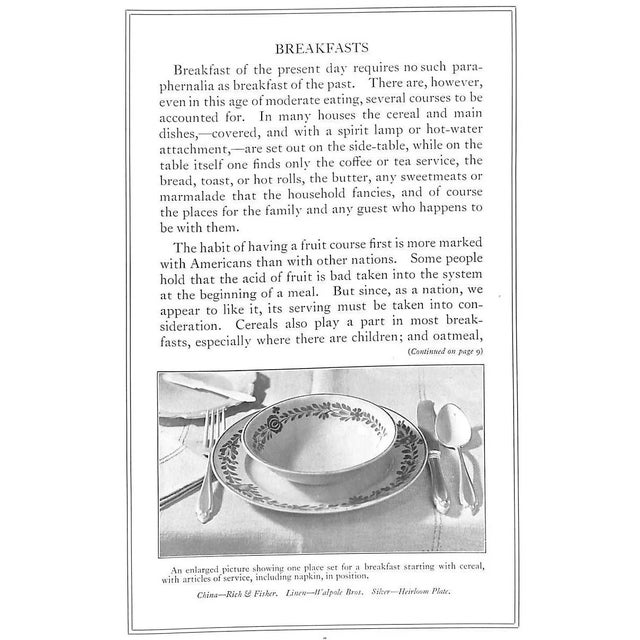 1922 "Vogue Presents the Correctly Set Table" Book For Sale - Image 4 of 11