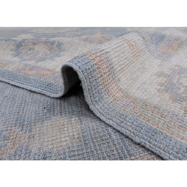 Textile Turkish Oushak Rug 4'2" x 6'1" For Sale - Image 7 of 8