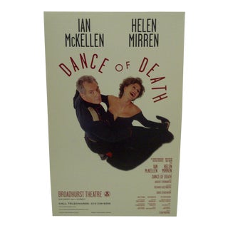 "Dance of Death" 2001 Broadway Theater Poster For Sale