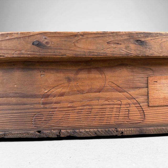 Japanese Wooden Merchant Crate, 1940s For Sale - Image 13 of 17