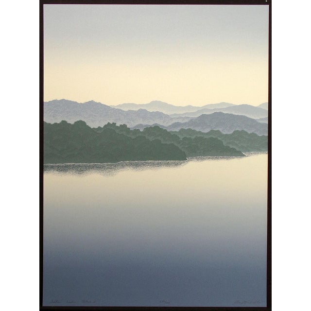 "Gatun Lake Blue I & II " Diptych by Scott Nellis Hand signed, titled & numbered by the artist "Gatun Lake Blue I & II"...